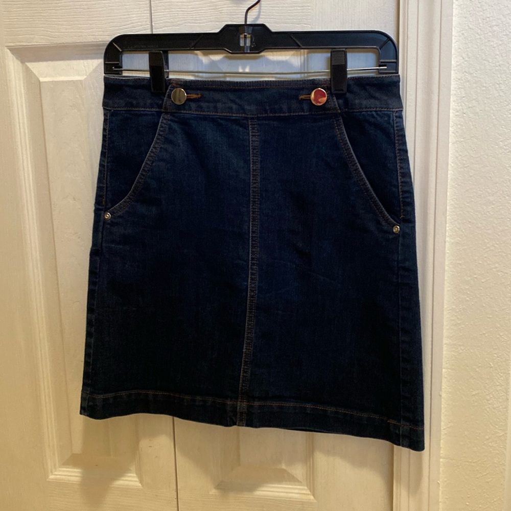 Dark denim skirt from The Loft, size 2
